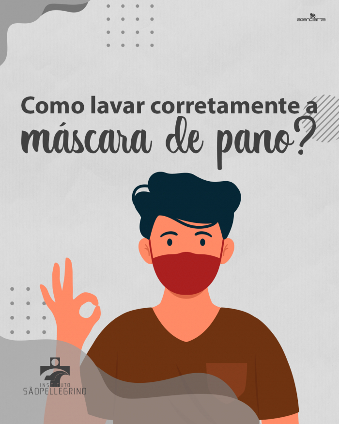Como lavar corretamente a máscara de pano?